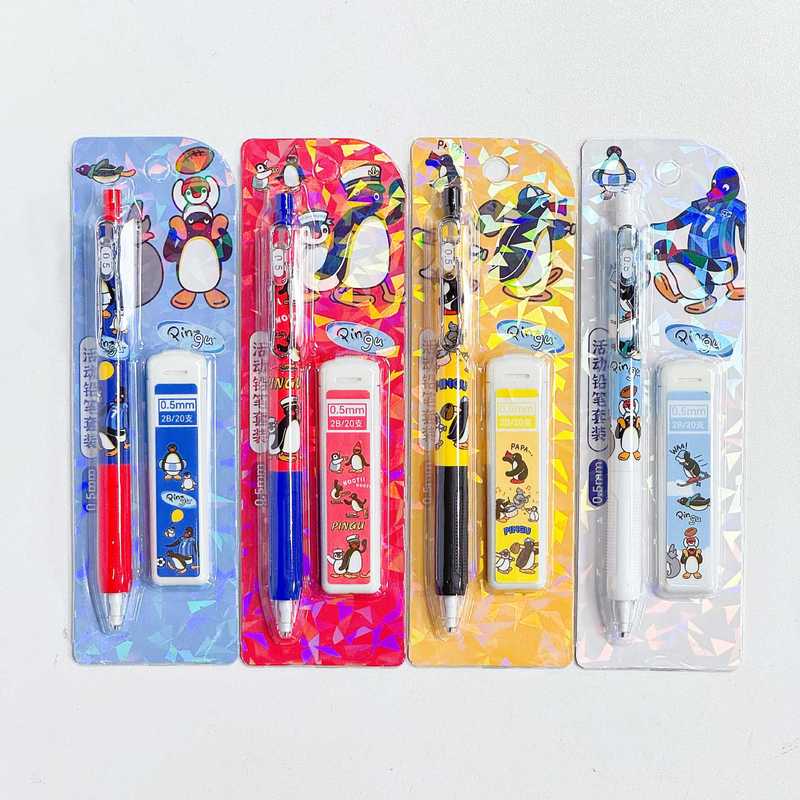 4/24pcs Kawaii Pingu 기계식 연필 세트 - Easy Cosplay Prop 리뷰 및 가격