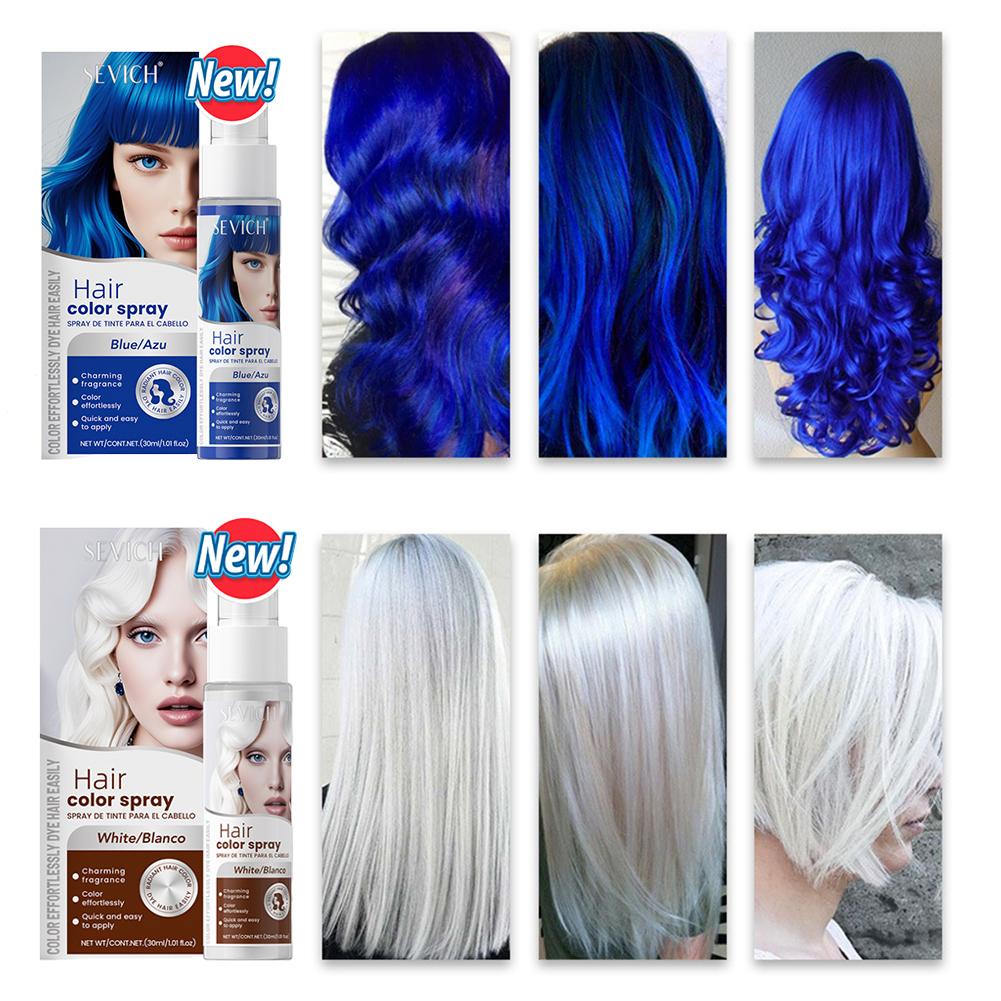 8가지 색상 헤어 컬러 스프레이 할로윈 코스프레용 일회 - Hair Spray Color 리뷰 및 가격