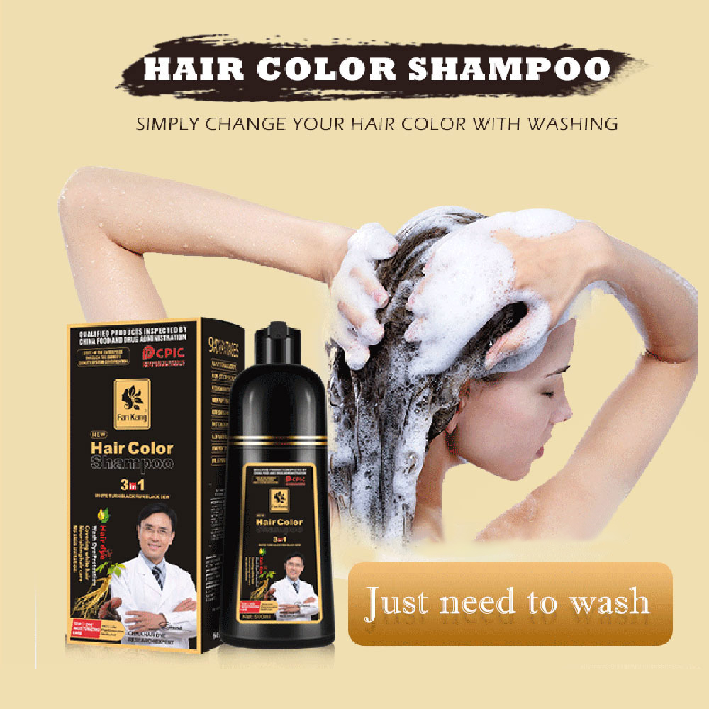 3 In 1 인스턴트 컬러링 샴푸 남성 여성을위한 천연 - Hair Spray Color 리뷰 및 가격