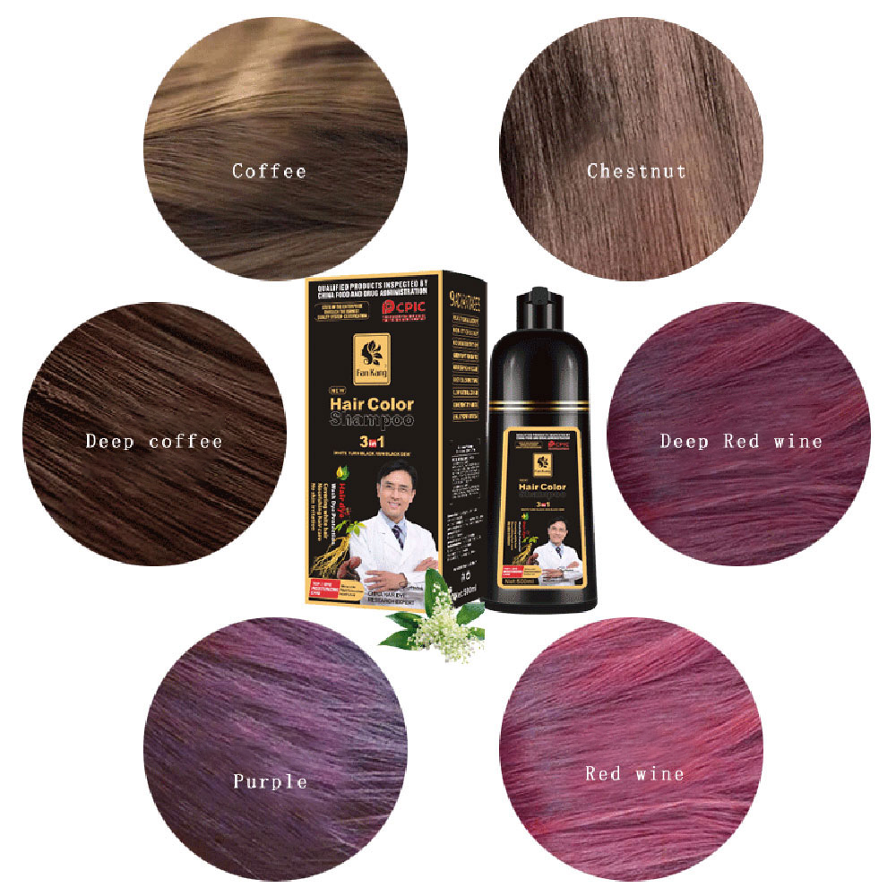 3 In 1 인스턴트 컬러링 샴푸 남성 여성을위한 천연 - Hair Spray Color 리뷰 및 가격