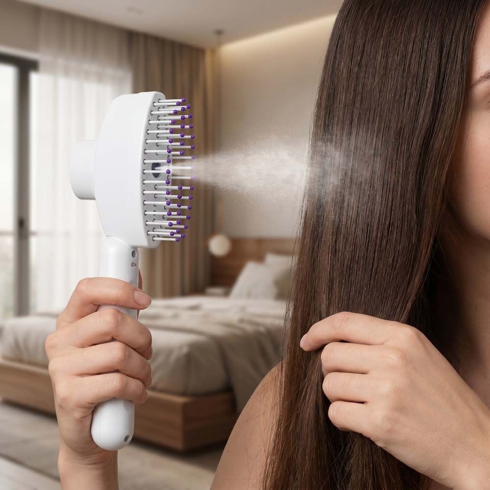 다기능 적색광 스프레이 마사지 빗, 곱슬머리 방지 대용 - Hair Spray Color 리뷰 및 가격